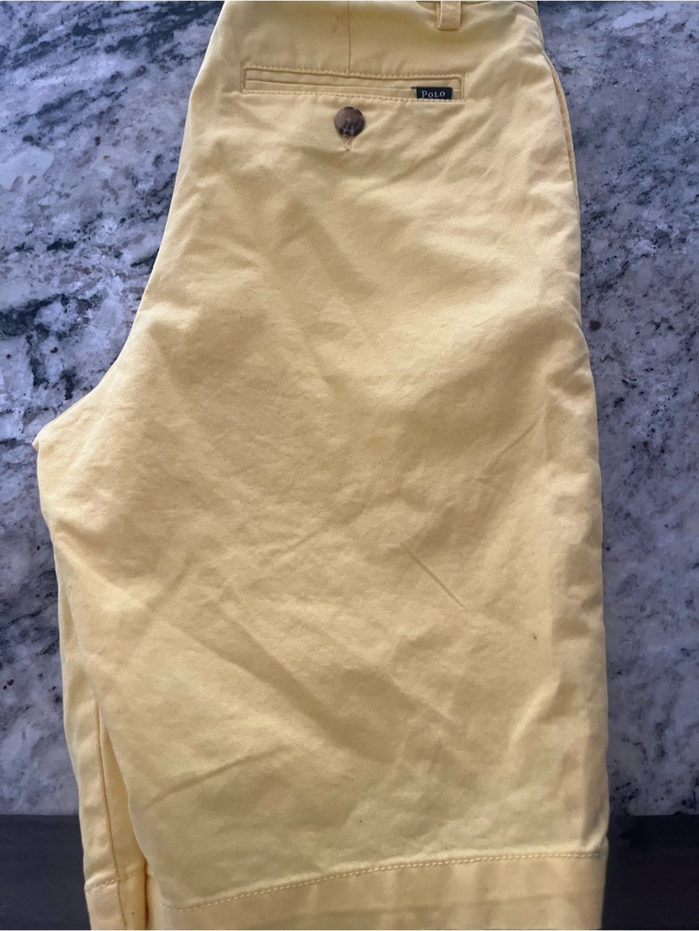 Polo by Ralph Lauren BOYS Yellow Chino SHORTS - Picture 2 of 5
